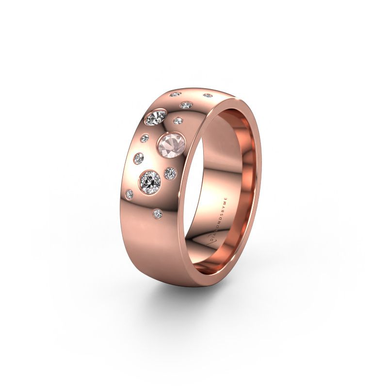 Ehering WH0141L26BP 585 Roségold Morganit Champagner ±7x2 mm
