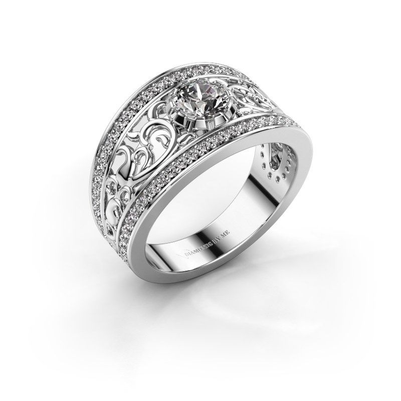Image de Bague Marilee<br/>585 or blanc<br/>diamant 0.956 crt