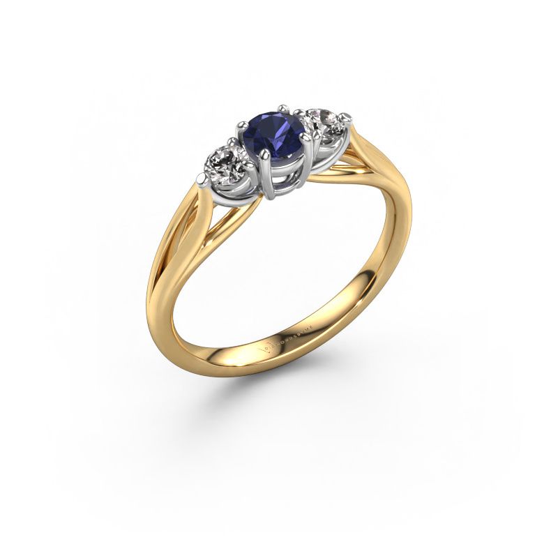 Engagement ring Amie RND 585 gold sapphire 4.2 mm