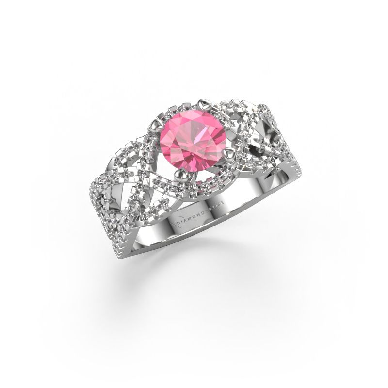 Ring Jeni 585 Weißgold Pink Saphir 6.5 mm
