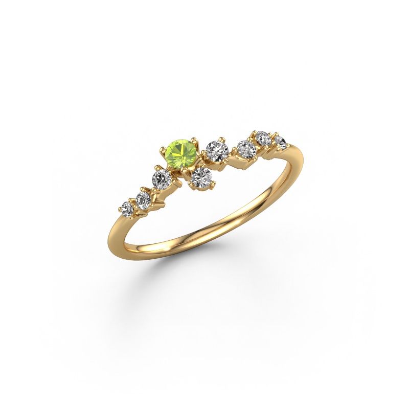 Bague Lexi 585 or jaune péridot 2.8 mm