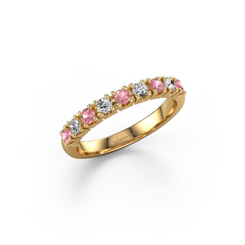 Ring Rianne 9 585 gold tourmaline pink 2.4 mm