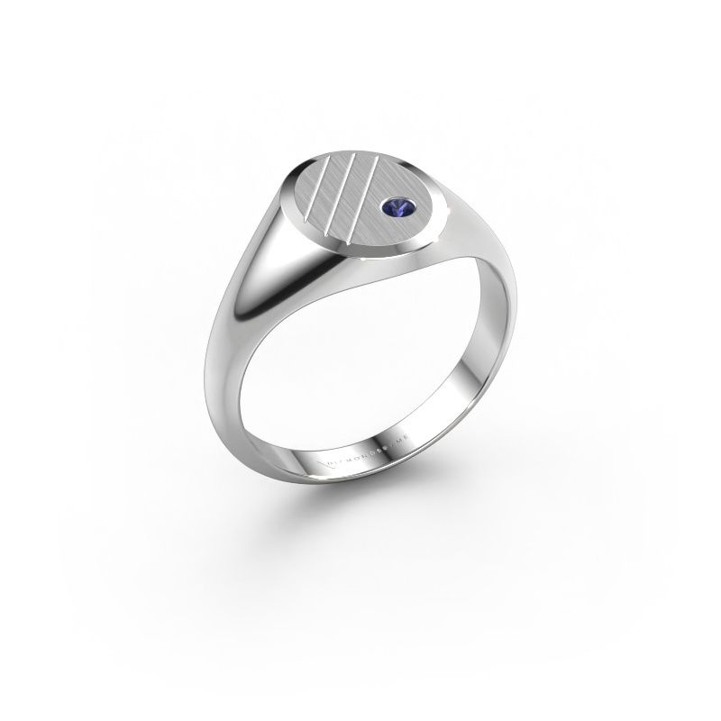 Pinky Ring Wesley 1 950 Platin Saphir 2 mm