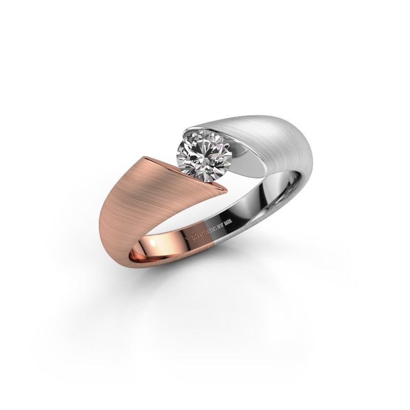Image of Ring Hojalien 1<br/>585 rose gold<br/>Diamond 0.40 crt