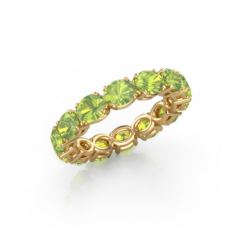 Ring Vivienne OVL 5x4 585 gold peridot 5x4 mm