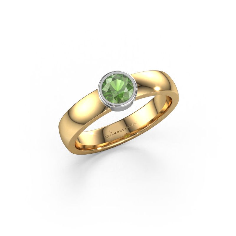 Ring Ise 1 585 Gold Turmalin grün 4.7 mm
