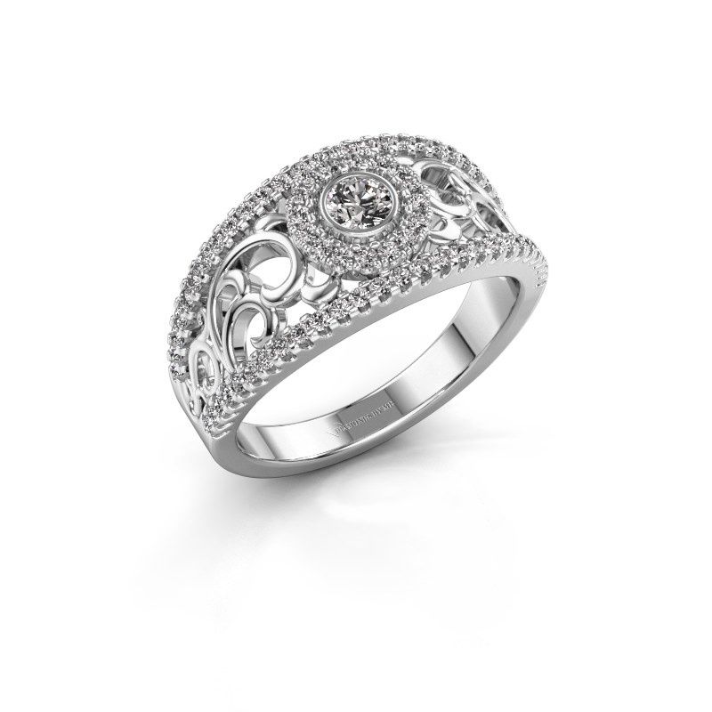 Image of Ring Lavona<br/>950 platinum<br/>Zirconia 3.4 mm