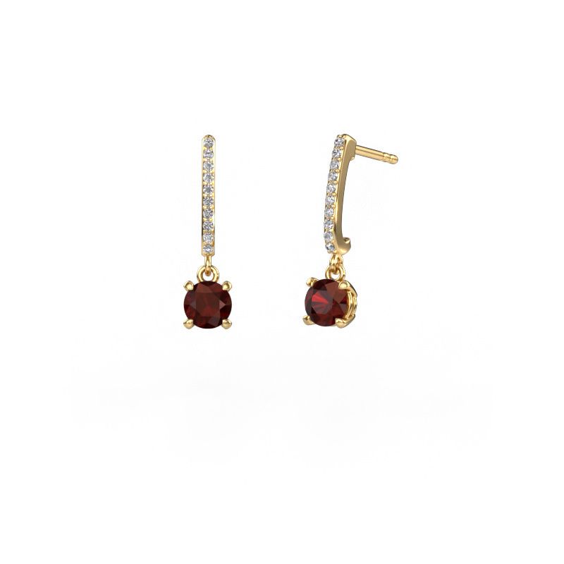 Pendants d'oreilles Tanja 1 585 or jaune grenat 5 mm