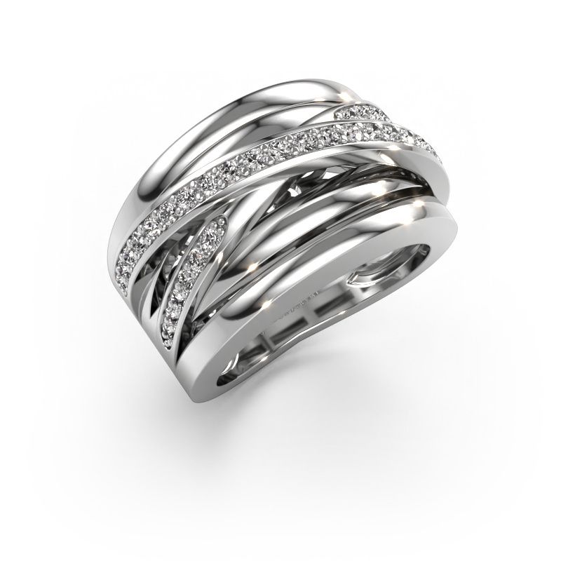 Ring Clair 3 585 Weißgold Lab-grown Diamant 0.495 crt