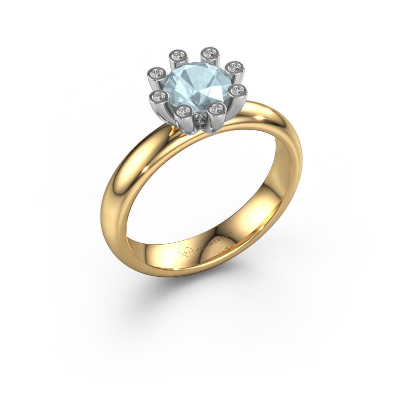 Ring Carola 3 585 Gold Aquamarin 6 mm