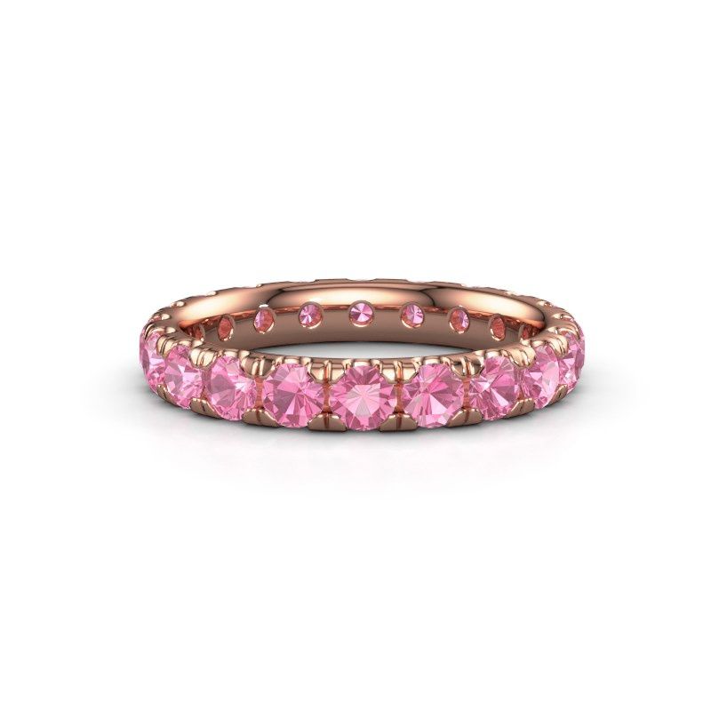 Image of Stackable Ring Jackie 3.0<br/>585 rose gold<br/>Pink sapphire 3 mm