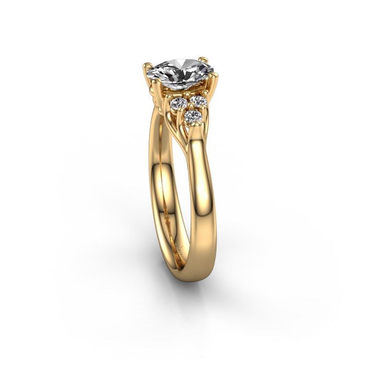 Afbeelding van Verlovingsring Monika OVL<br/>585 goud<br/>Diamant 0.85 crt