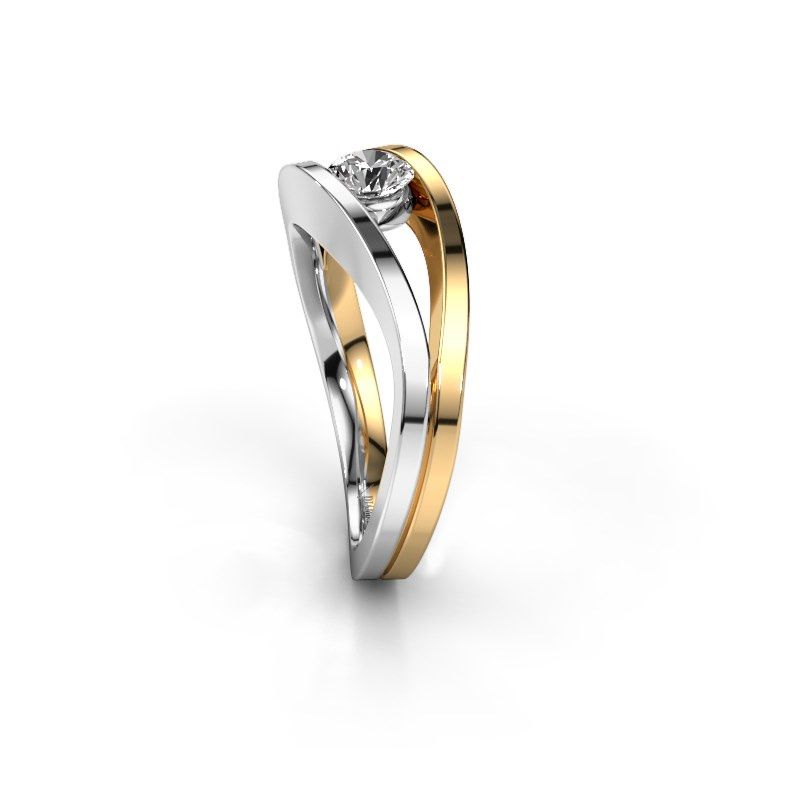 Bild von Ring Sigrid 1<br/>585 Weißgold<br/>Diamant 0.30 crt