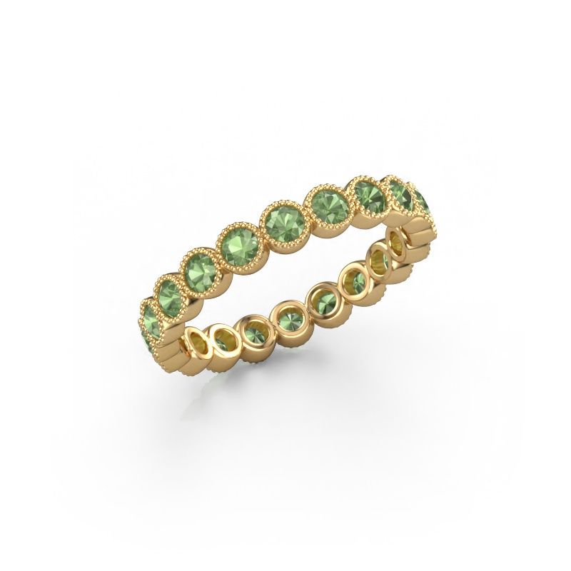 Ring Mariam 0.05 585 Gold Turmalin grün 2.4 mm