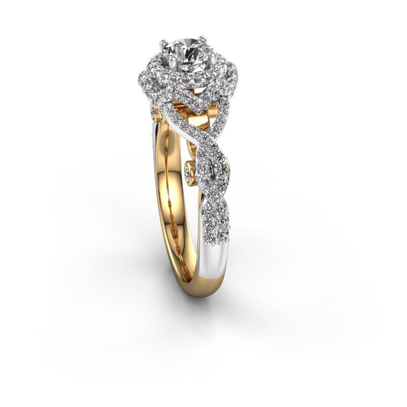 Afbeelding van Verlovingsring Cathryn<br/>585 goud<br/>diamant 1.126 crt