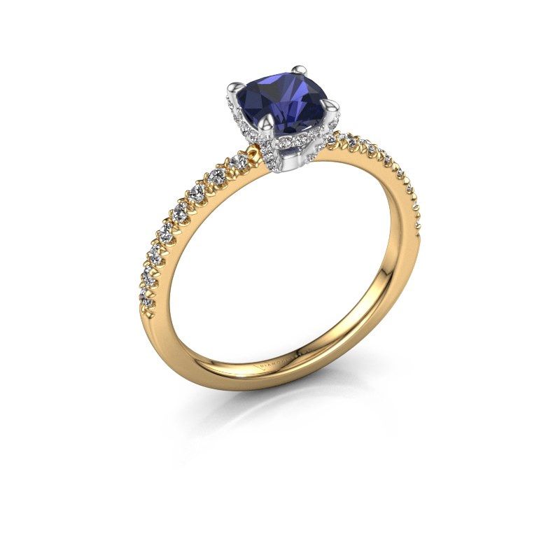 Image of Engagement ring saskia 1 cus<br/>585 gold<br/>Sapphire 5.5 mm