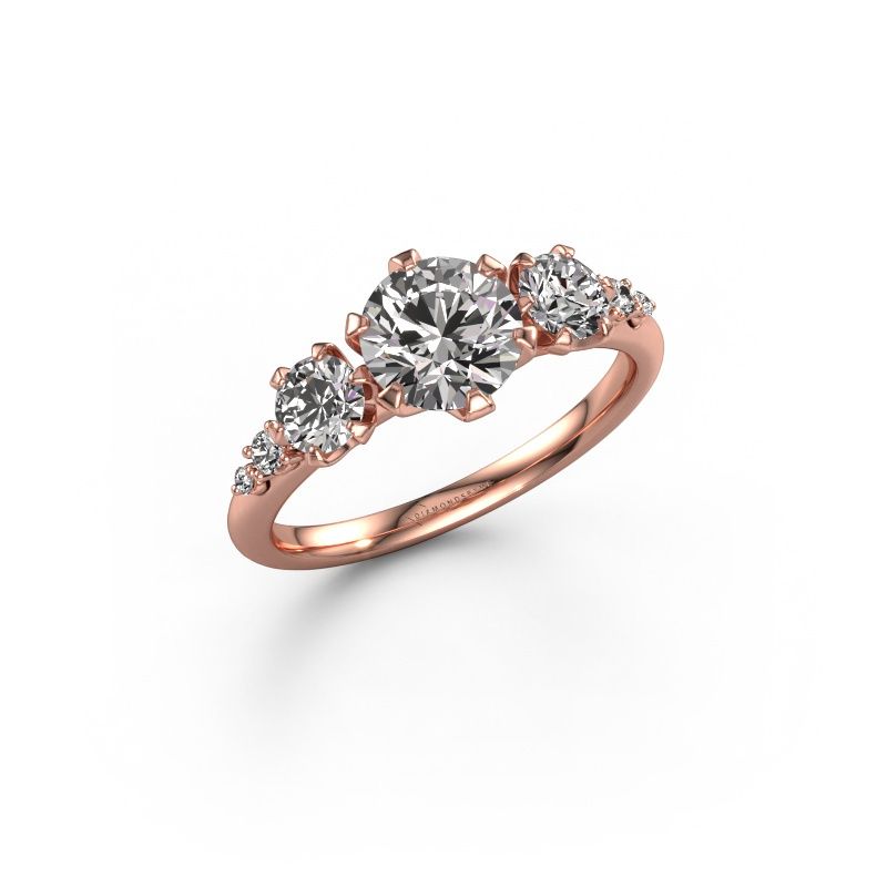 Bague de fiançailles Aniek RND 585 or rose diamant 1.565 crt
