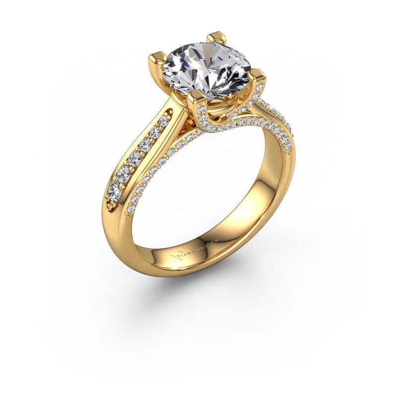 Engagement ring Mia 3 585 gold lab grown diamond 2.434 crt