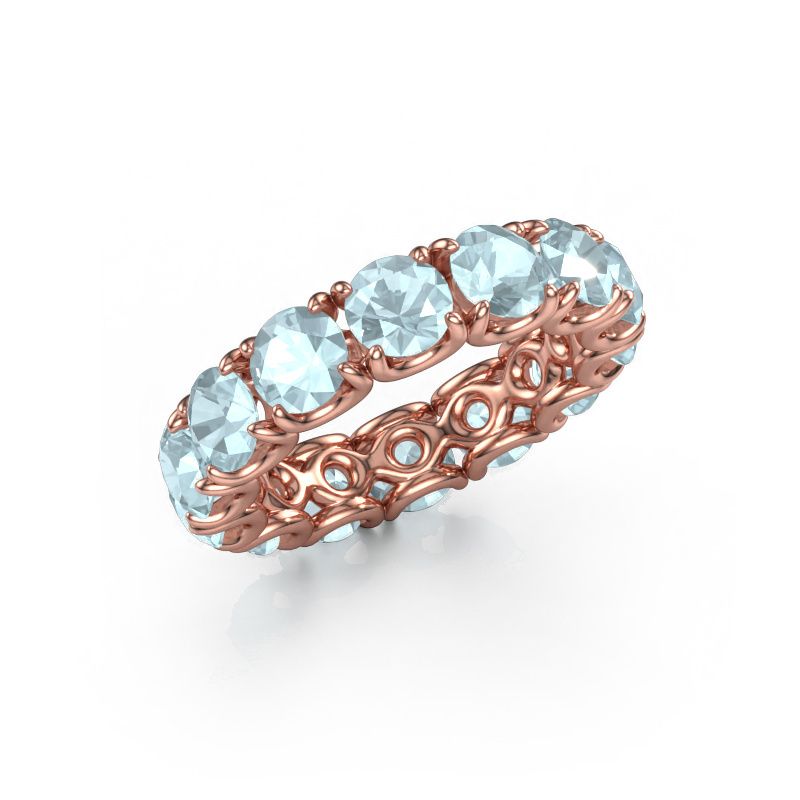 Ring Estee 4.7 585 Roségold Aquamarin 4.7 mm