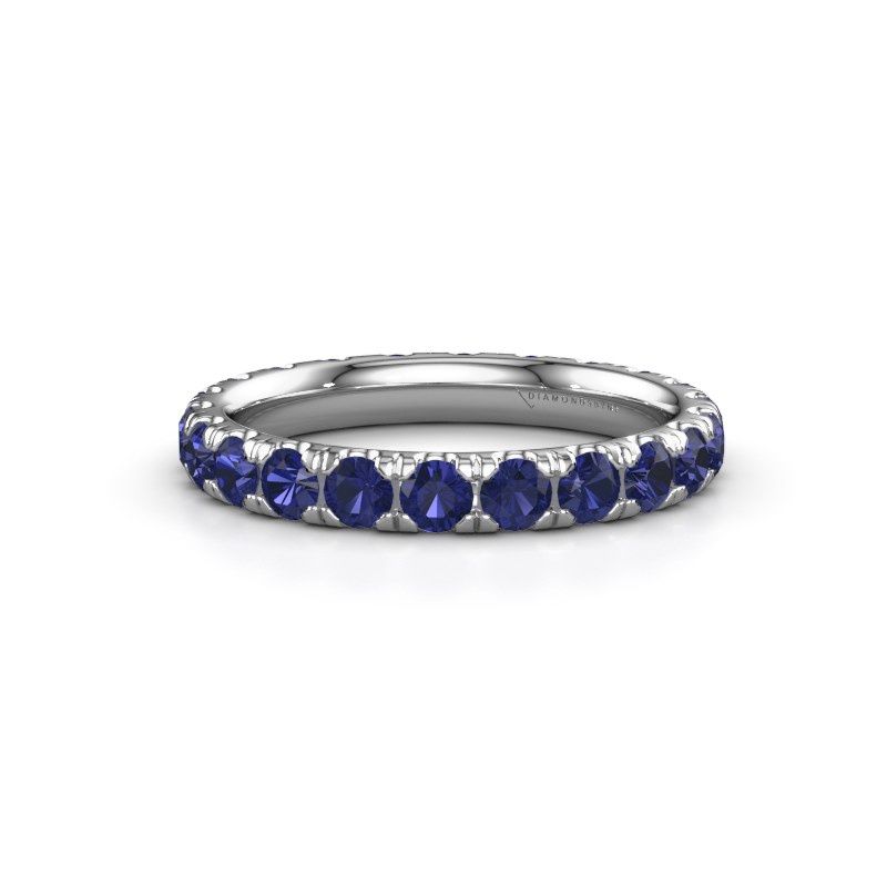 Image of Stackable Ring Jackie 2.7<br/>585 white gold<br/>Sapphire 2.7 mm