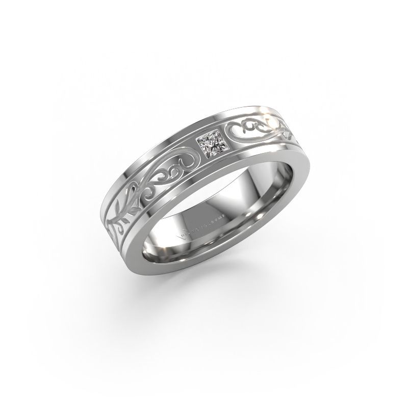 Men's ring Matijs 950 platinum lab-grown diamond 0.17 crt
