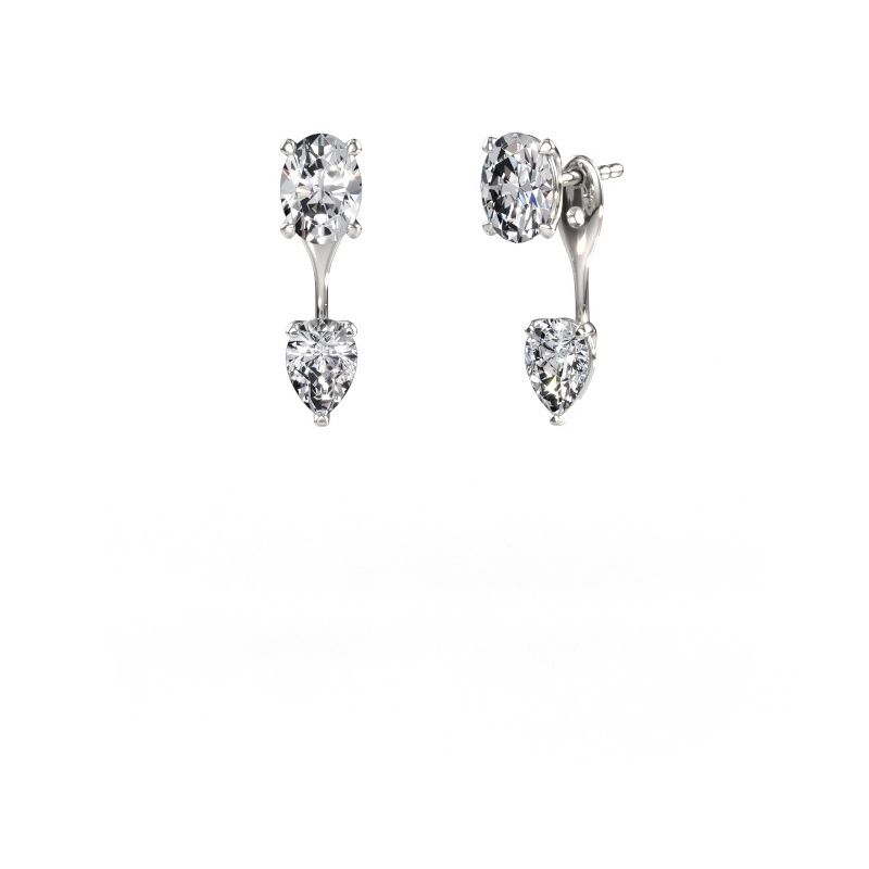 Ohrhänger Kate OVL-PER 950 Platin Lab-grown Diamant 2.70 crt