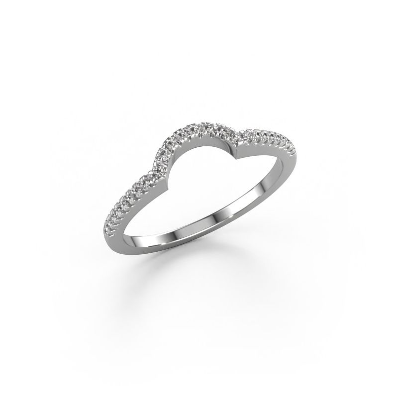 Vorsteckring SRH0636C10H2 585 Weißgold Diamant 0.135 crt
