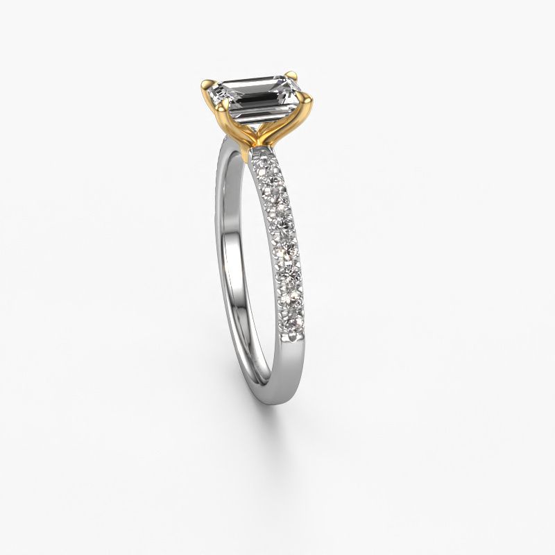 Bild von Verlobungsring Crystal Eme 2<br/>585 Weißgold<br/>Diamant 1.14 crt