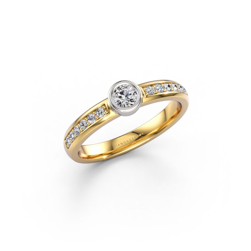 Ring Ise 2 585 gold lab grown diamond 0.45 crt
