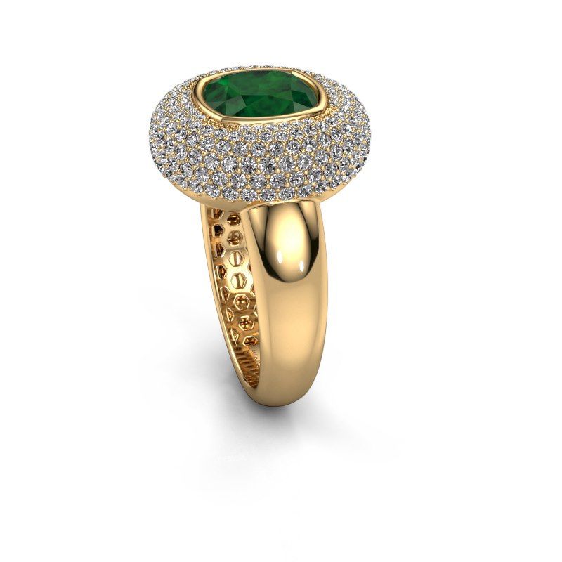 Afbeelding van Ring Keshia<br/>585 goud<br/>Smaragd 8 mm