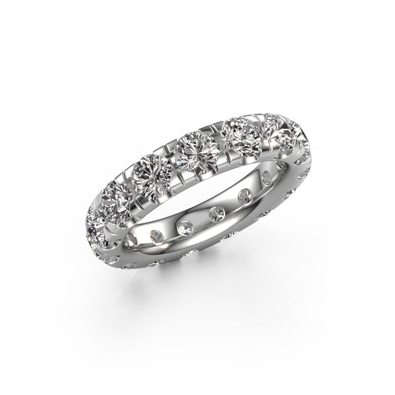 Stackable ring Jackie 4.2 950 platinum lab-grown diamond 4.50 crt