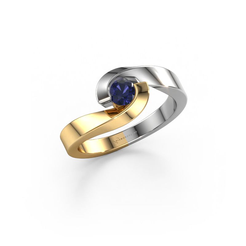 Ring Sheryl 585 Gold Saphir 4 mm
