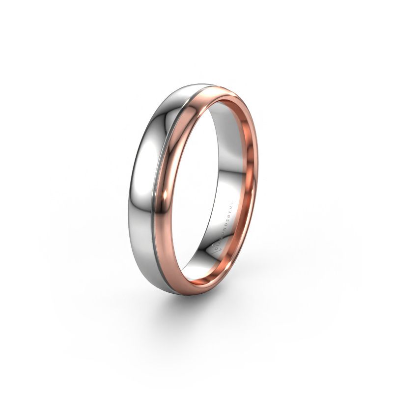 Wedding ring WH0300M35AP 585 white gold ±5x1.7 mm