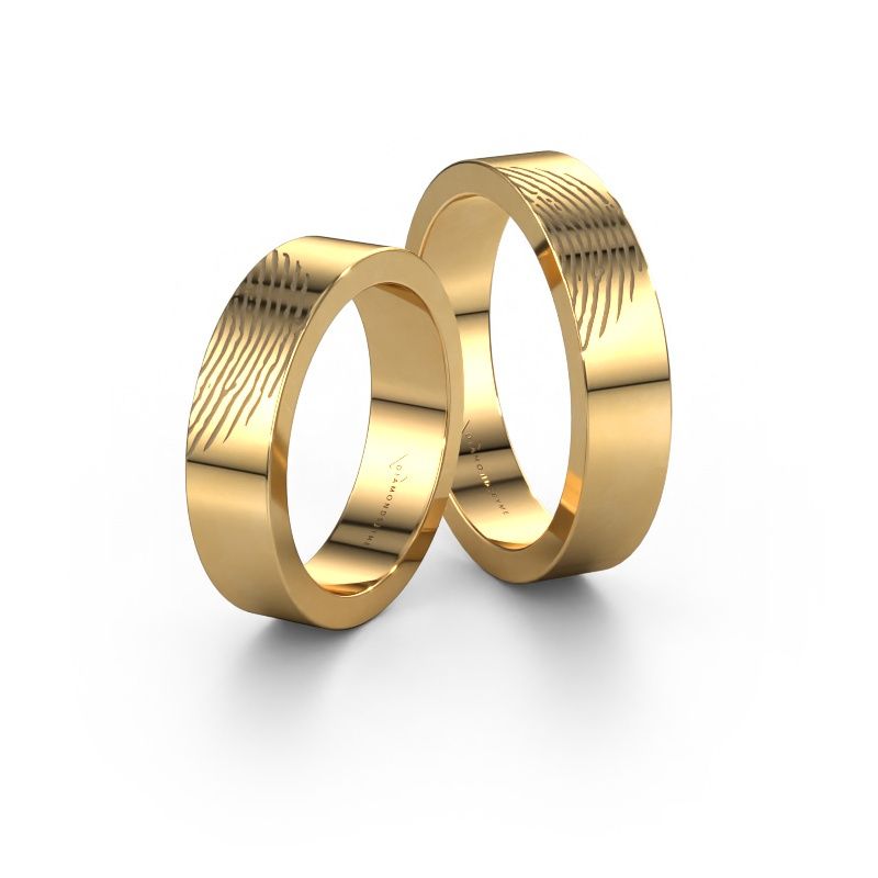 Friendship rings set WHR0418LM2 ±5x2 mm 14 Carat gold