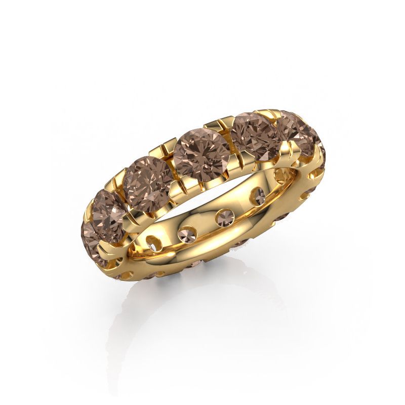 Stackable ring Jackie 5.0 585 gold brown diamond 6.50 crt
