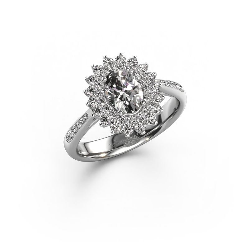 Bague de fiançailles Alina 2 585 or blanc diamant 0.70 crt