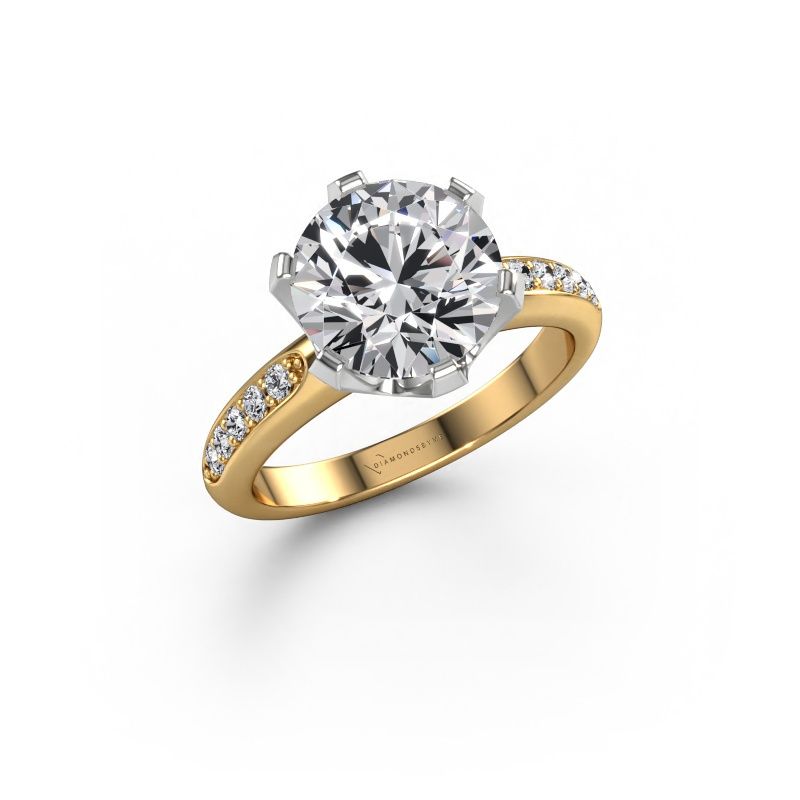 Engagement ring Tiffy 2 585 gold lab grown diamond 3.00 crt