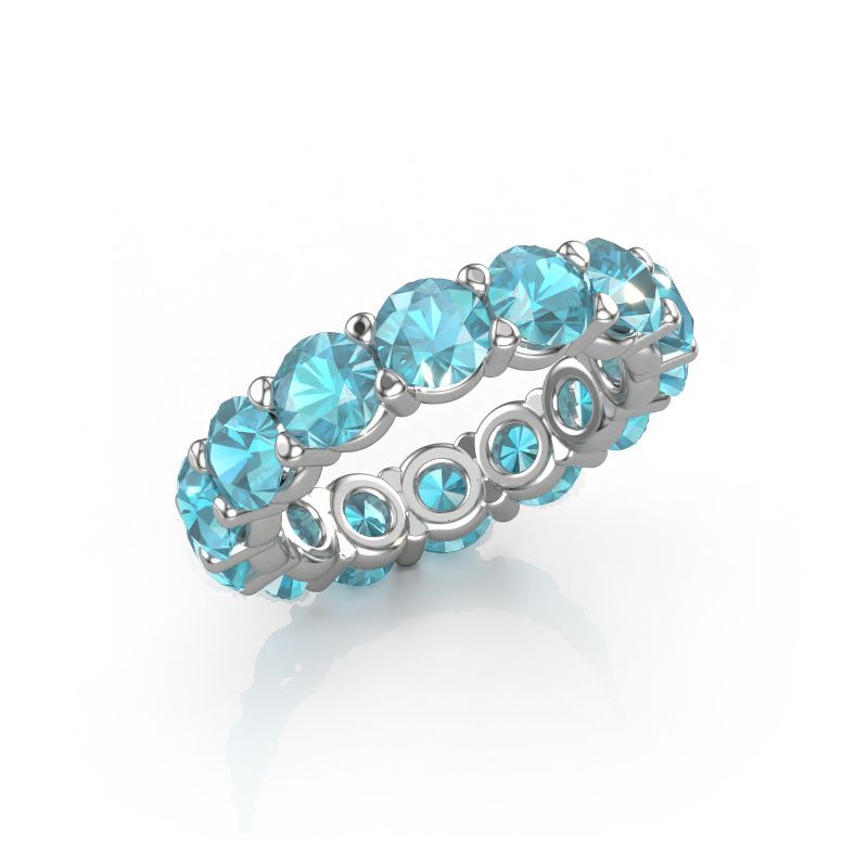 Ring Heddy rnd 4.7 585 white gold blue topaz 4.7 mm