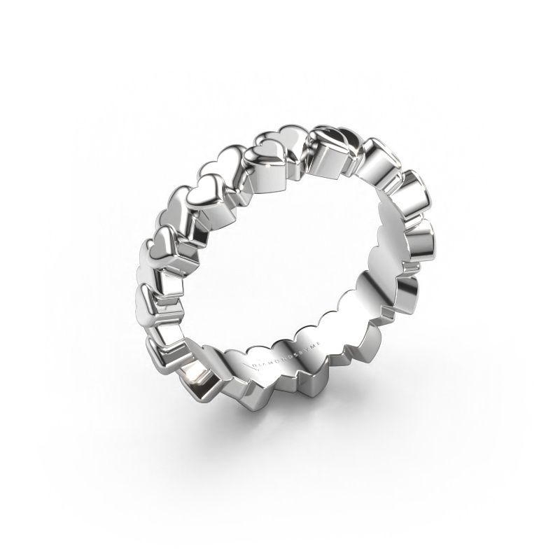 Stackable ring Lois 585 white gold
