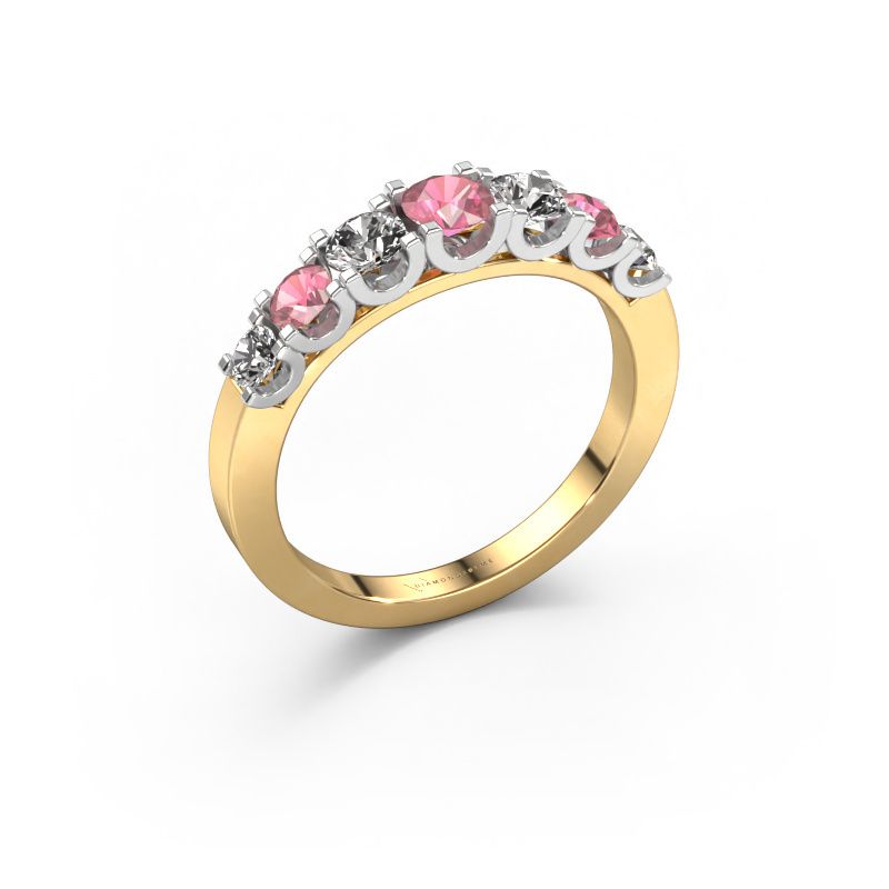 Ring Selina 3 585 gold tourmaline pink 3.7 mm