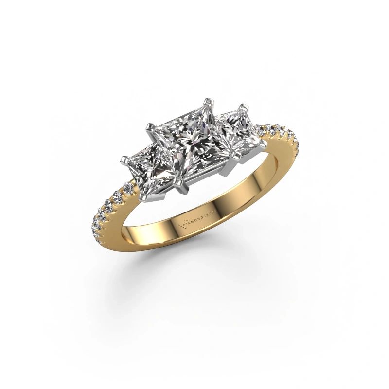 Bague de fiançailles Dorla 585 or jaune diamant 1.975 crt