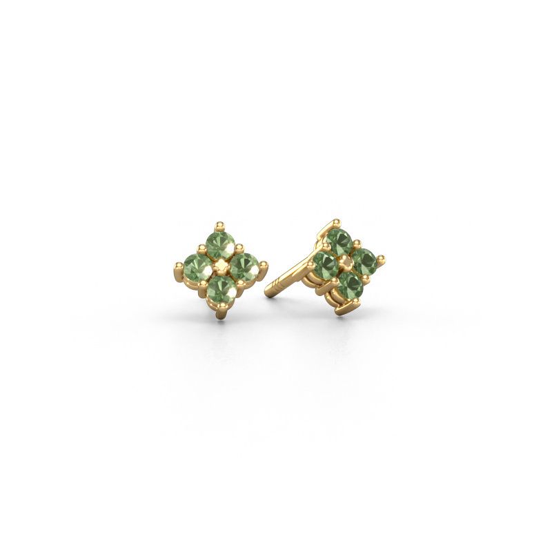 Ohrsteckers Maryetta 585 Gold Turmalin grün 2 mm