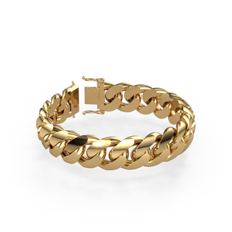 Panzer Armband ±17 mm 585 Gold