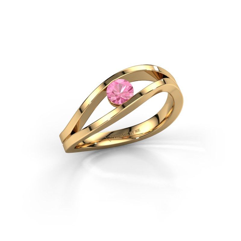 Bild von Ring Sigrid 1<br/>585 Gold<br/>Pink Saphir 4 mm