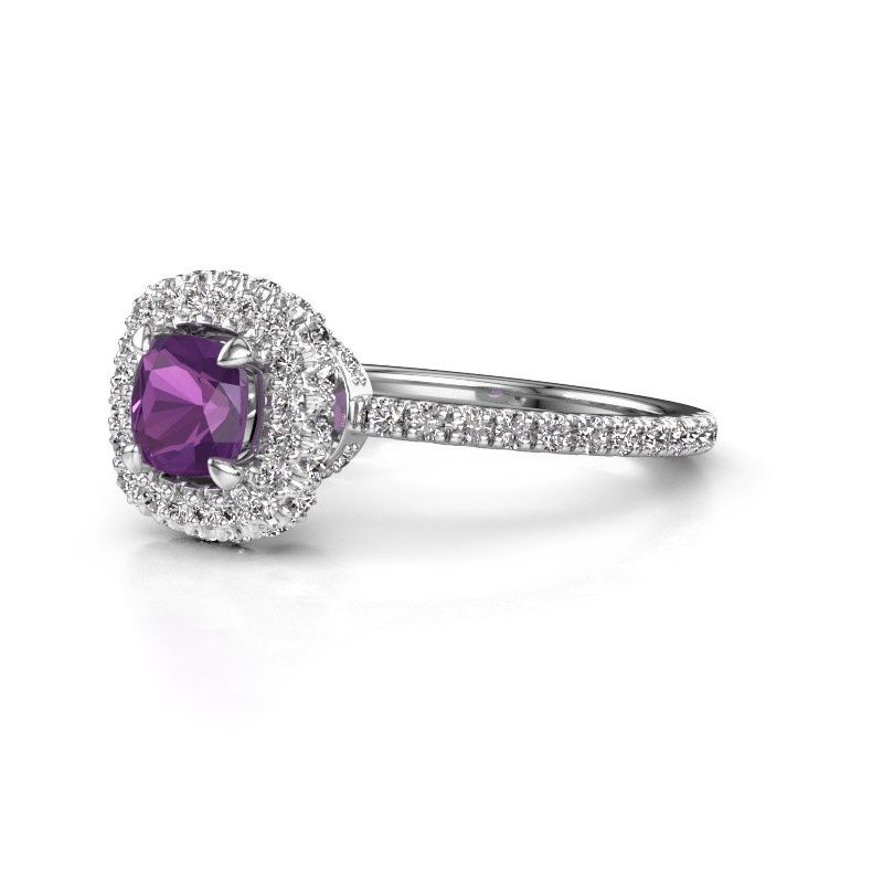 Image of Engagement ring Talitha CUS 950 platinum amethyst 5 mm
