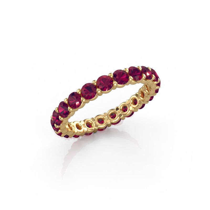 Ring Heddy rnd 2.9 585 gold rhodolite 2.9 mm