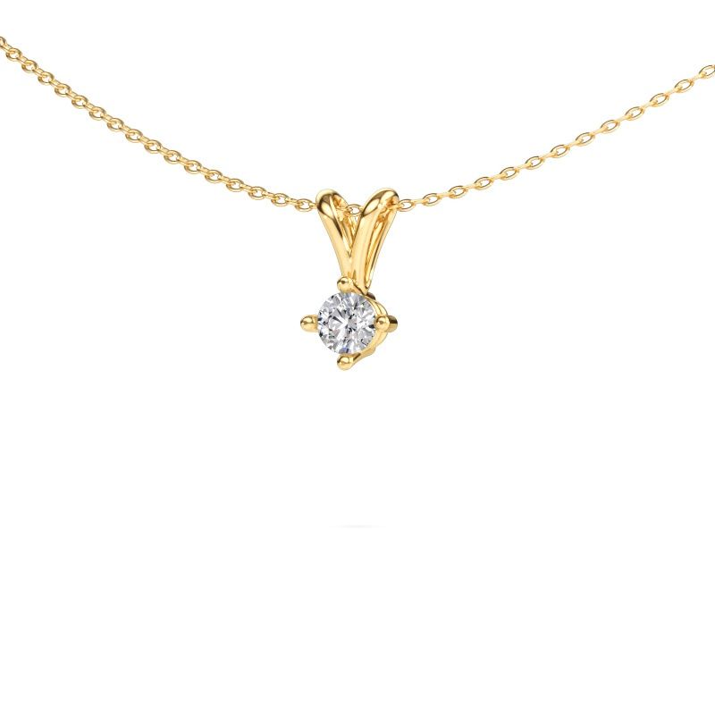 Pendant Jannette 585 gold lab grown diamond 0.25 crt