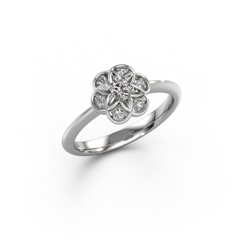 Bague Uma 585 or blanc diamant 0.172 crt
