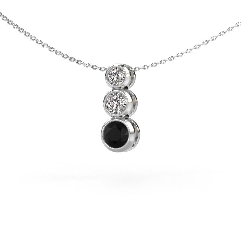 Anhänger Linda 950 Platin Schwarz Diamant 1.00 crt