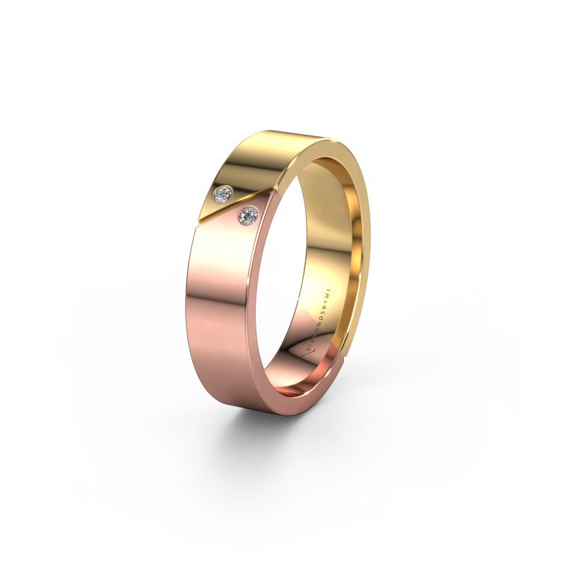Alliance WH1201L15AP 585 or rose diamant synthétique ±5x1.7 mm